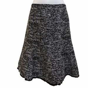 Karl Lagerfeld Paris Casual Skirt Fringe Black Size 16